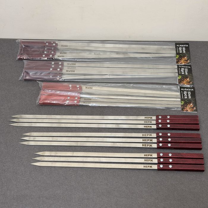 Шампур с деревянные ручки 40см dastalik sixlar