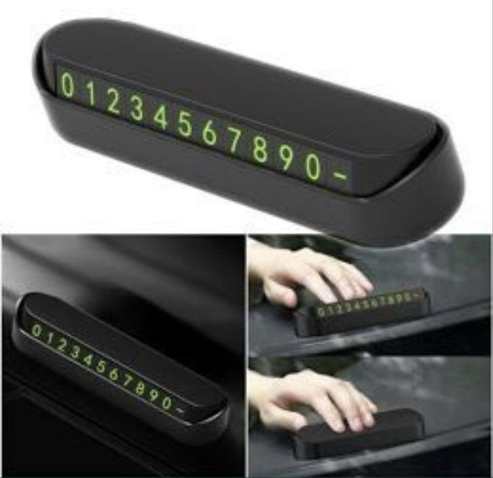 Suport Număr de telefon Auto cu cifre fosforescente