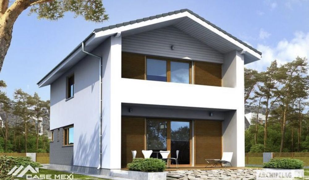 Vand case pe structura metalica modulare