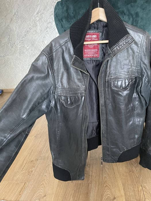 Geaca piele Jack & Jones de barbati
