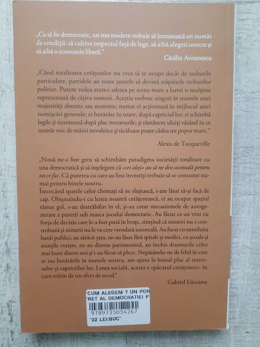 Cătălin Avramescu - Cum alegem - Un portret al democrației pe înțelesu