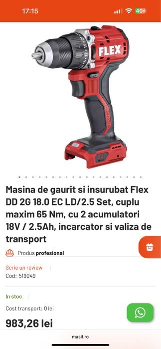 Set scule Flex aduse din Norvegia