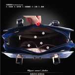 Луксозна лачена дамска чанта, имитираща крокодилски десен BAG43
