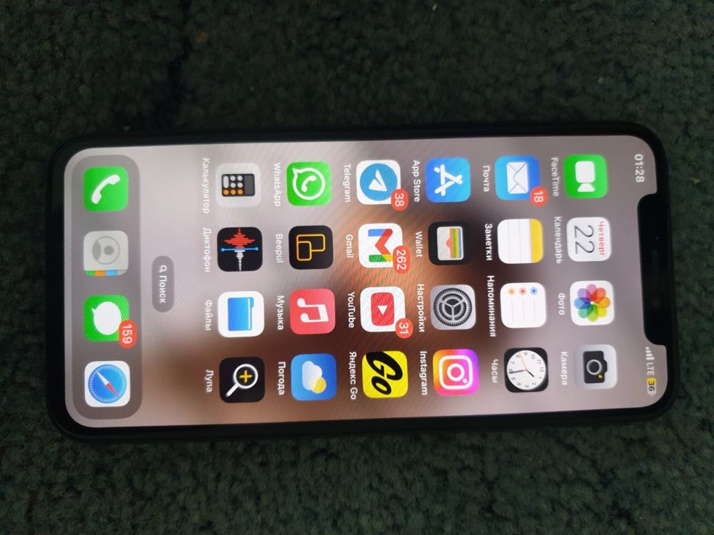 Iphone x 256 gb йомкость 100