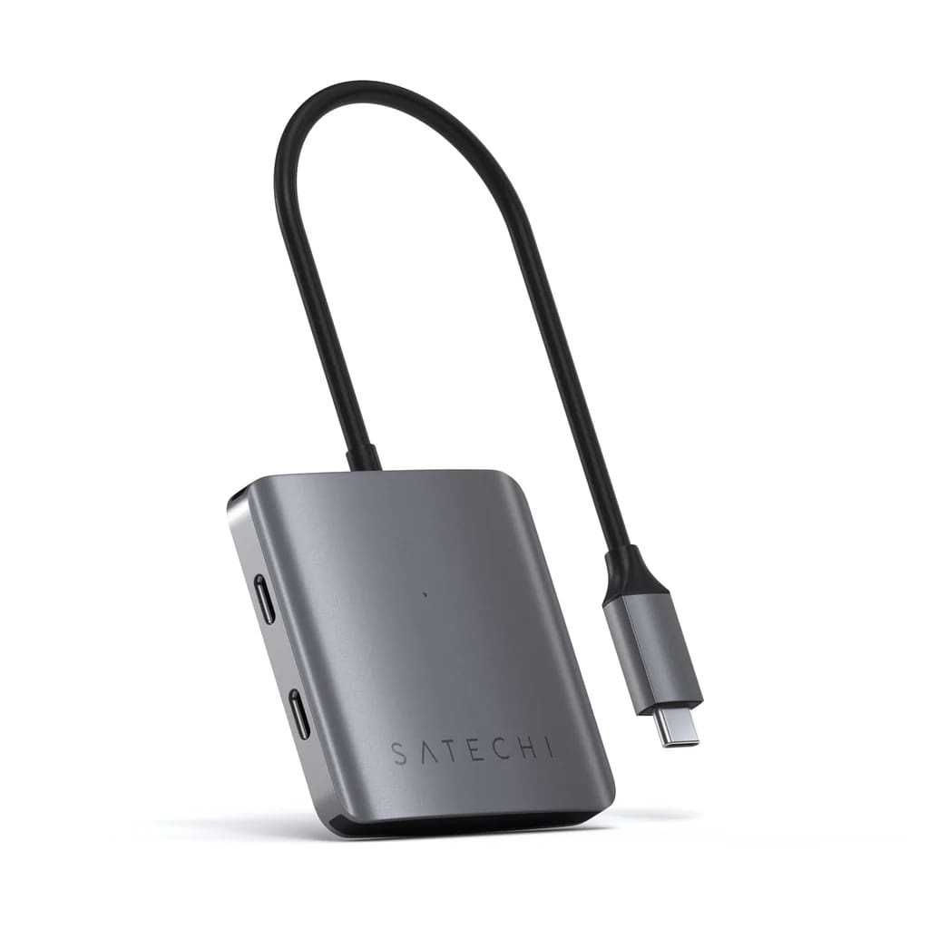 USB-C Hub хаб Satechi Aluminum 4 порта | 4-Port USB-C Hub для Macbook