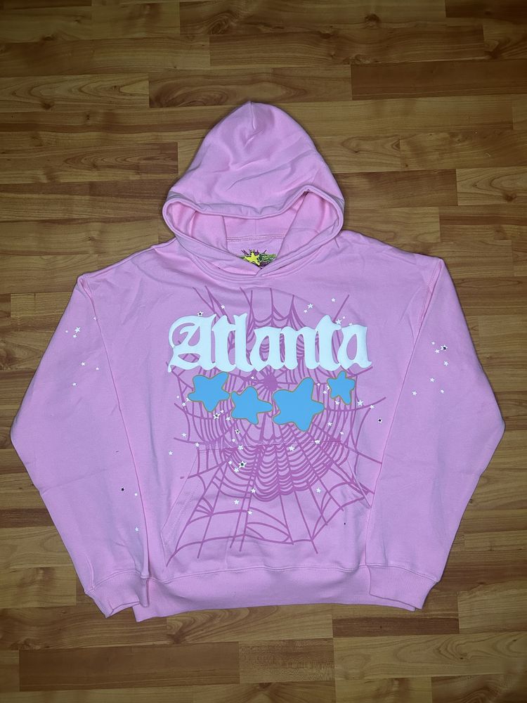 Hanorac Spider / Sp5der Atlanta Roz / Bleumarin