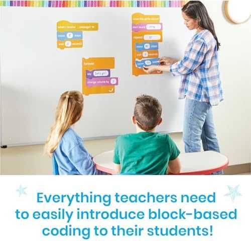 Нов Магнитни блокчета за програмиране Scratch STEM комплект за 8+ деца