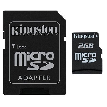 Card de memorie Kingston 2 GB clasa 10 cu adaptor