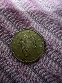 Moneda 20 euro centi 2002 Irlanda