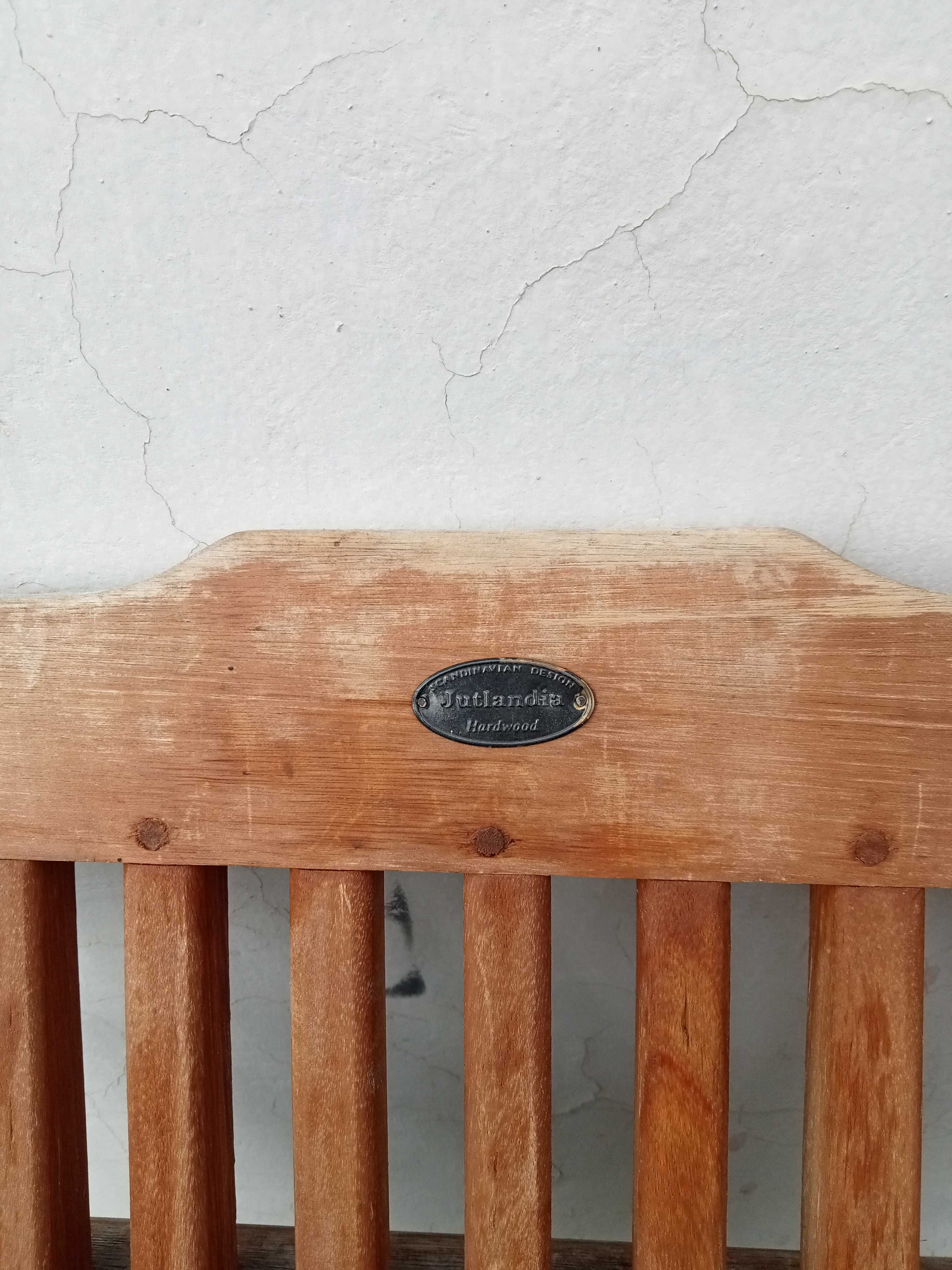 Vand scaun pliabil de gradina din lemn esenta tare netratat