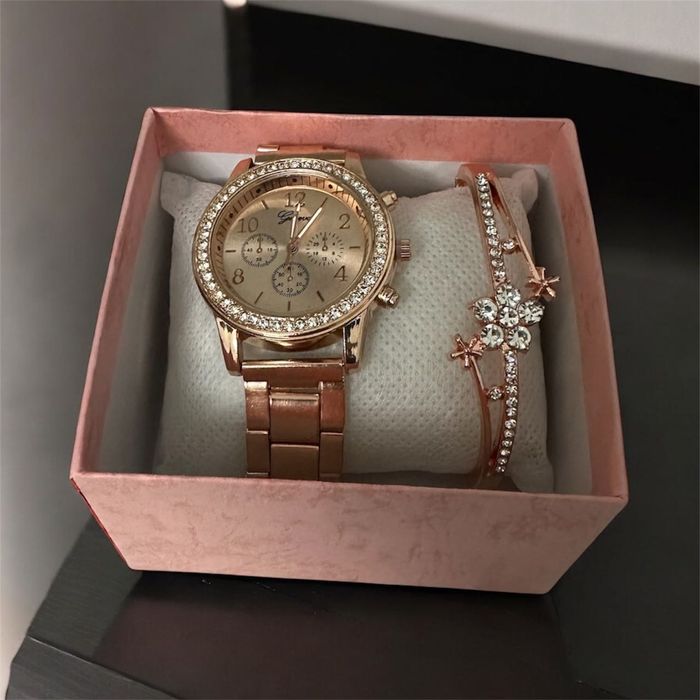 Set elegant: Ceas damă + Brățară | Stil Premium