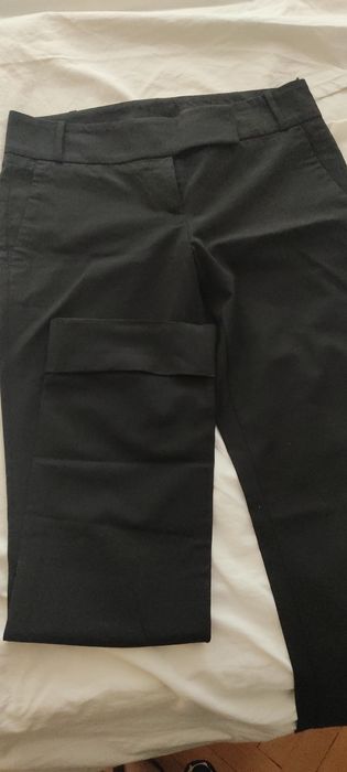 Панталон Hugo boss, вълна, черен