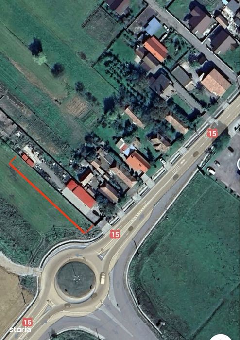 Teren intravilan pentru parc auto in comuna Ernei - 15Euro/mp