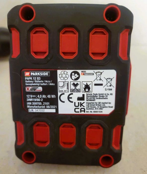 PARKSIDE PBSA 12 D4 – bormașină/șurubelniță cu acumulator 12V – NOUĂ