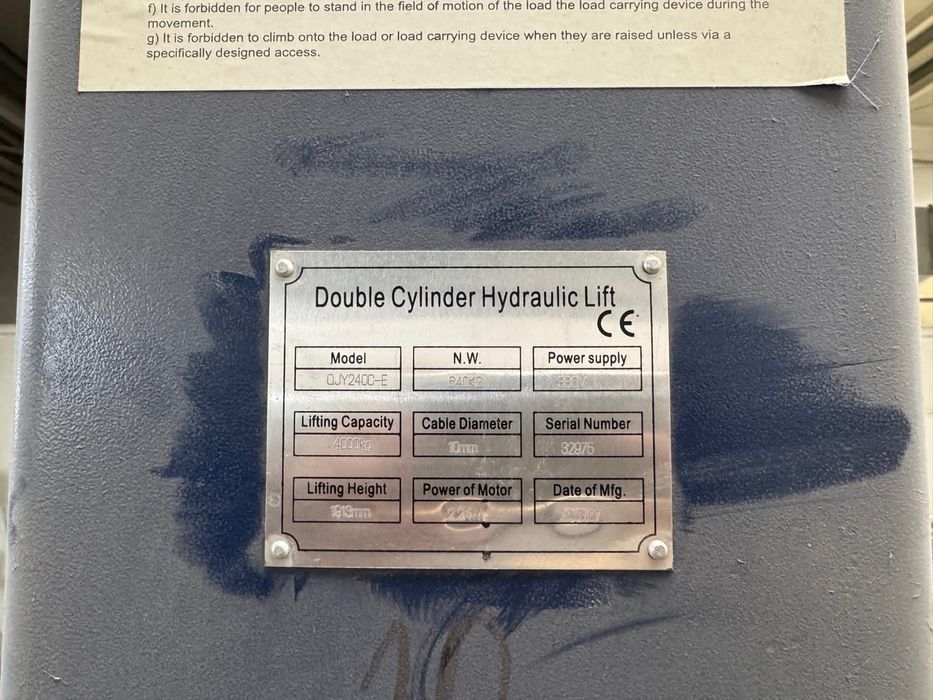 Vand elevator 4000 kg TCE