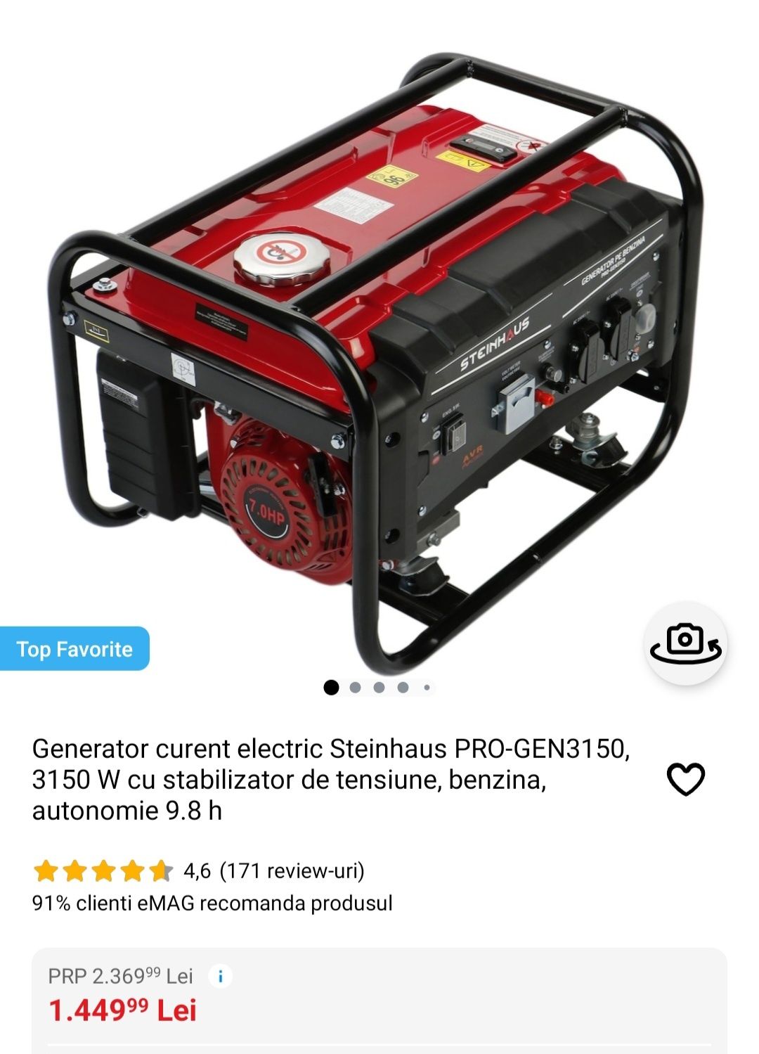 Generator Steinhaus 3150W