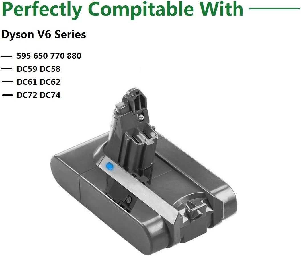 Батерия за прахосмукачка Dyson V6 батерия DTK DC62 4600mAh