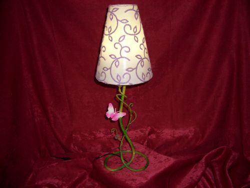 Exotic Filipine! Lampa-Veioza Stil Naturist-Floral, Vintage