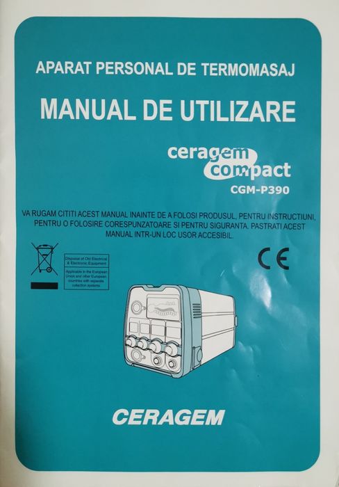 Vând aparat personal de termomasaj Ceragem