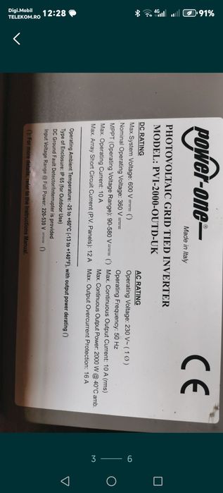 Invertor solar Aurora 2KW