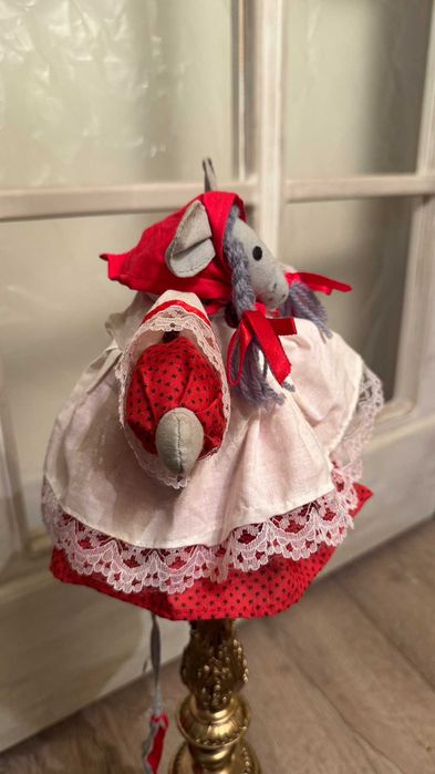 Винтидж Коледно мишле– ръчно изработено. Норвегия.