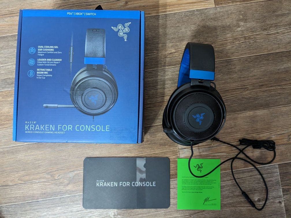 Игровые наушники Razer Kraken Console для PlayStation, Xbox, Switch.