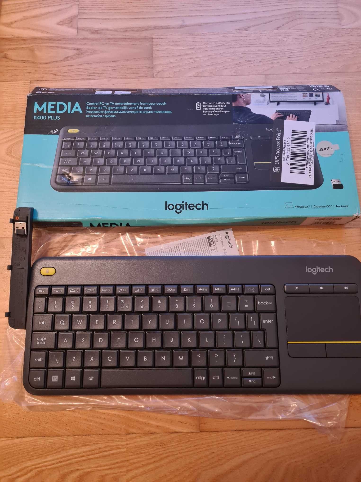 Tastatura Wireless LOGITECH Touch K400 Plus