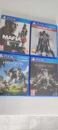 4 Jocuri PS4 Bloodborne,Horizon,Mafia 3,Shadow of war