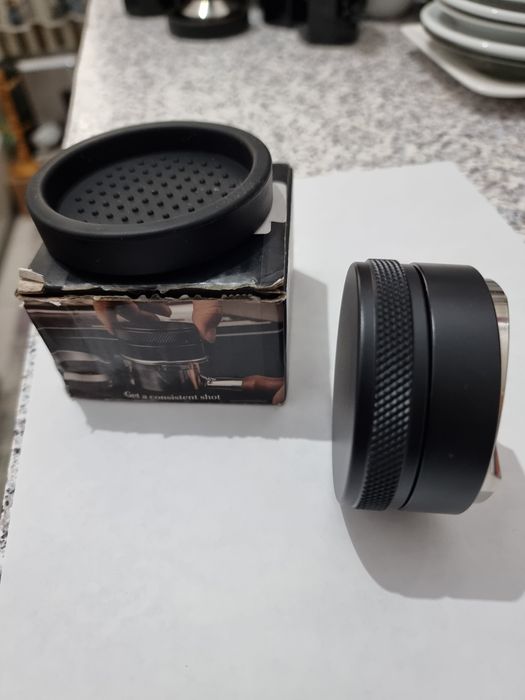 Distribuitor / Nivelator cafea 58mm – stare foarte bună, cu cutie