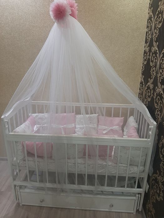 Продам детский манеж с люлькой