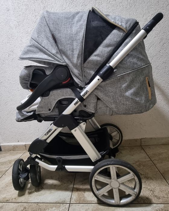 Cărucior 3 în 1 ABC Design Turbo 6 – landou + scoică auto + sport, etc