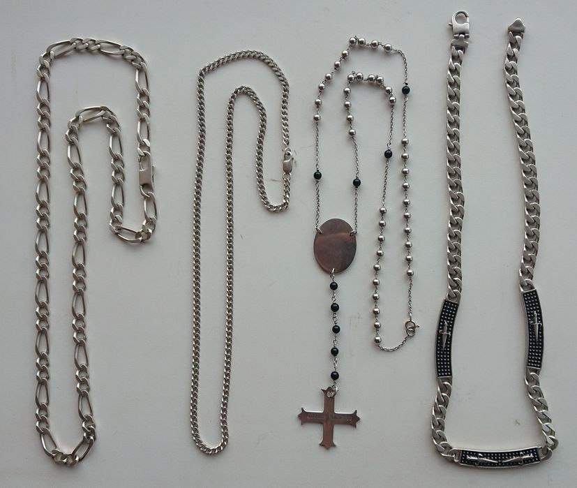 Bijuterii argint bratara lant inel