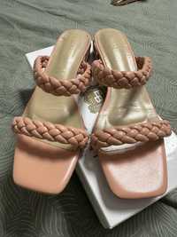 Vand sandale Enzo Bertini noi, din piele