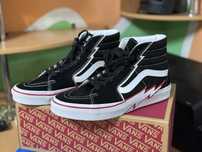 Оригинальные кроссовки Vans Sk8-Hi 'Bolt - Black Racing Red' (10.5 US)