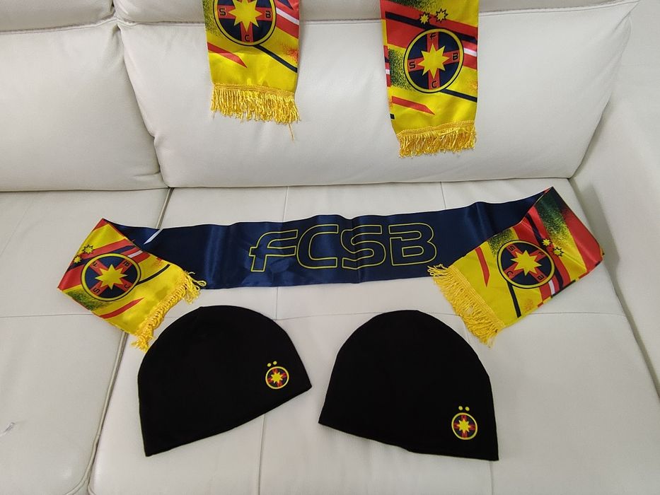 Eșarfă FCSB + Sapca FCSB ( Set FC Steaua Bucuresti)