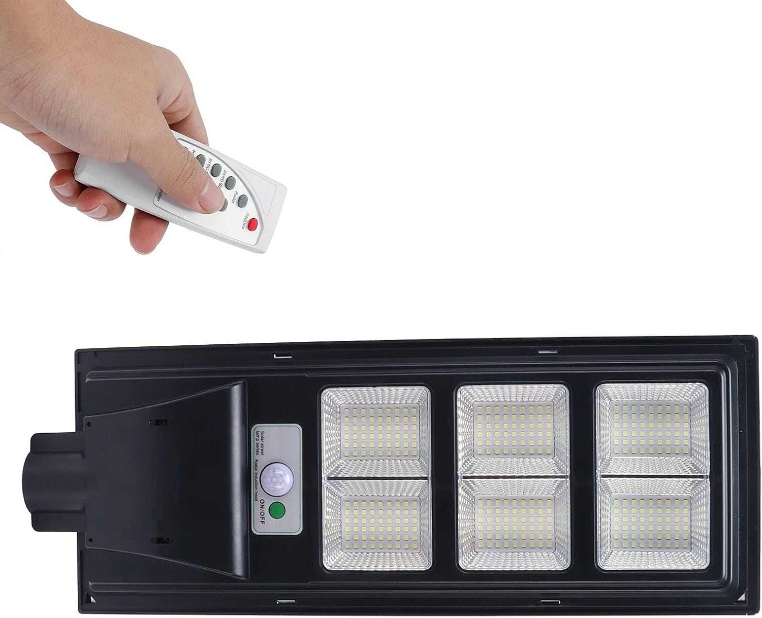 Улична соларна лампа Jortan със стойка, 300W 12-16 часа 15 000mAh