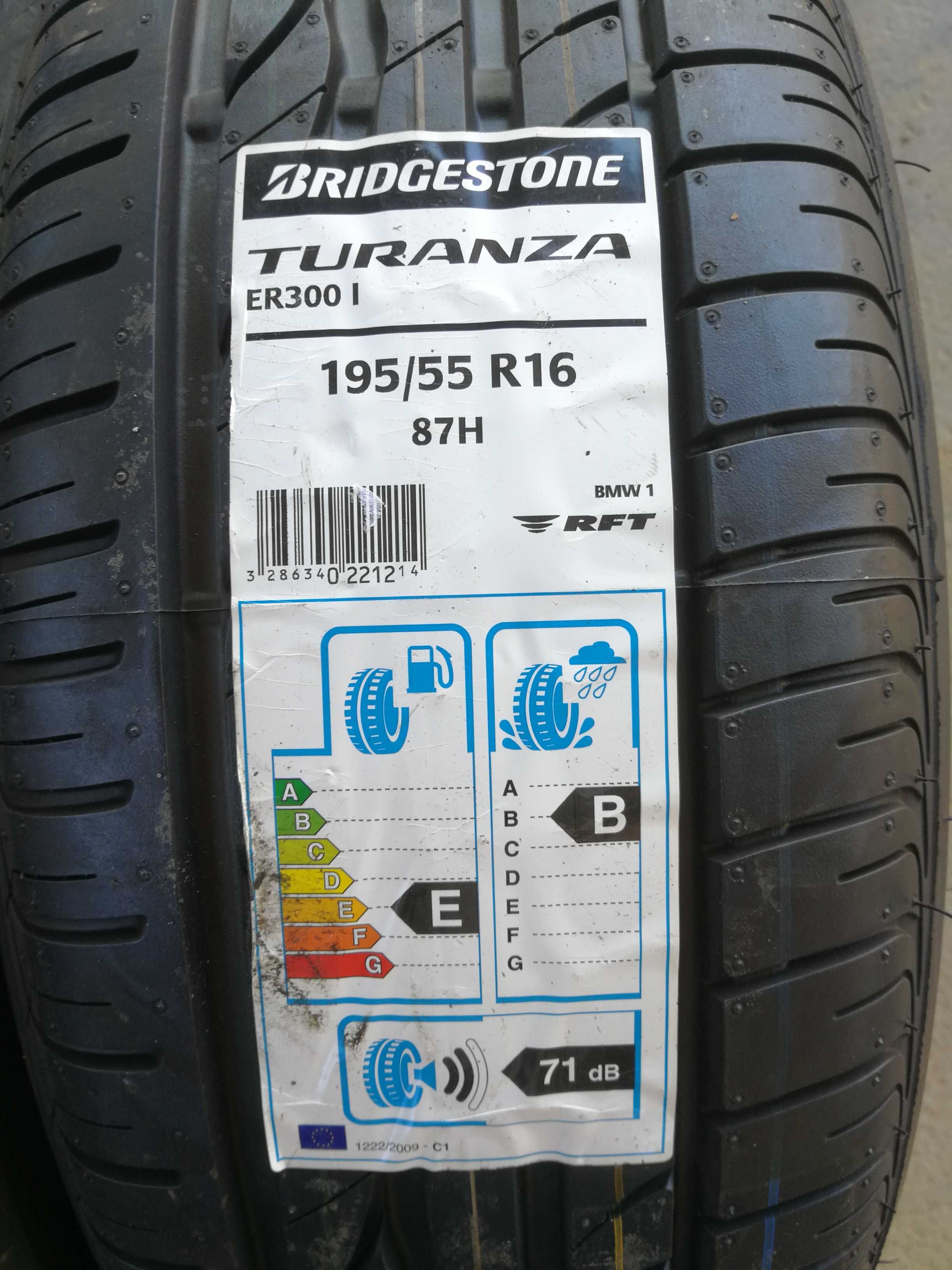 2 нови летни гуми R16 195/55 Bridgestone Turanza ER300I* RFT 87H BMW1