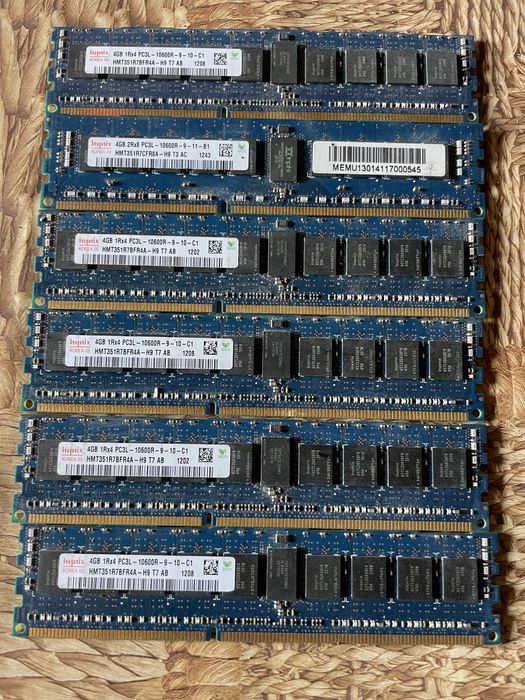 Памет за компютър 4GB PC3L- 6 бр.