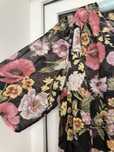 Rochie marime mare, voal , imprimeu floral, xxxl