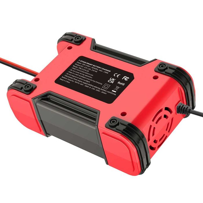 Зарядное устройство Foxsur Зарядка для авто аккумулятора 12В / 24В 12А