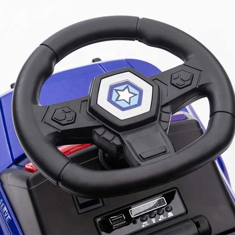 Masinuta copii fara pedale Nichiduta Police Blue cu megafon