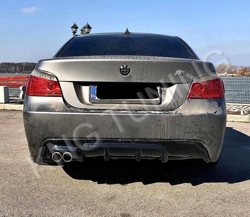 Дифузьор за бмв е60 е61 с двойен ляв изход / Bmw e60 e60 diffuser
