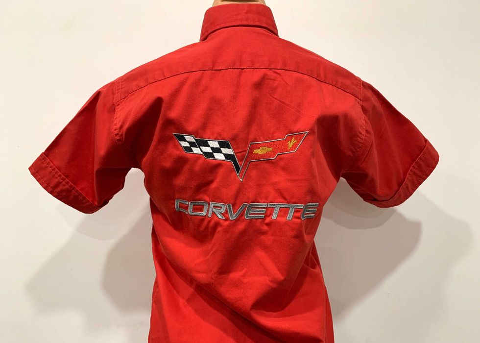 Camasa Corvette rosie S unisex marime mica