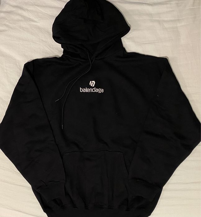 Hanorac Balenciaga, nou, mărimea S, fit oversized, unisex, negru