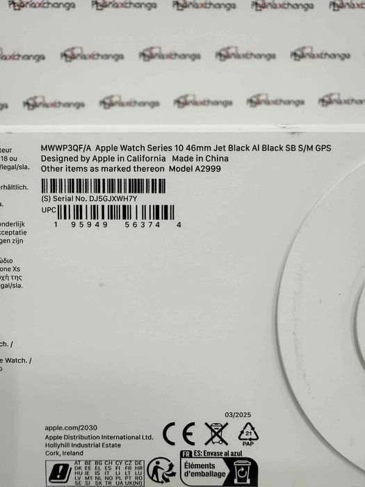 Apple Watch Series 10 46mm Black Sigilat Wi-Fi