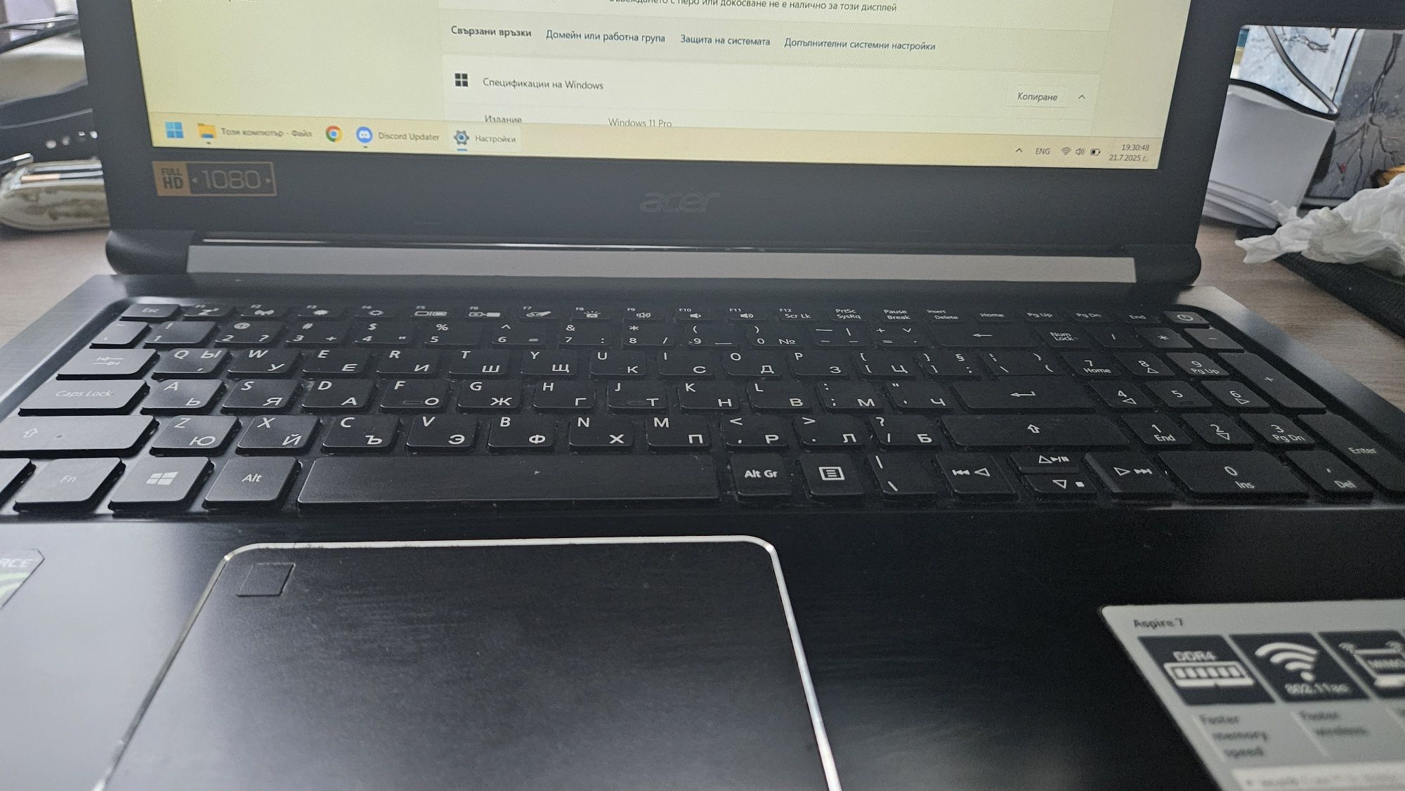 лаптоп Acer Aspire A715-72G-56ZT