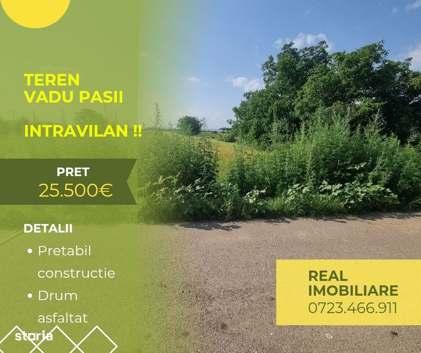 Teren intravilan Vadu Pasii - Bajani !