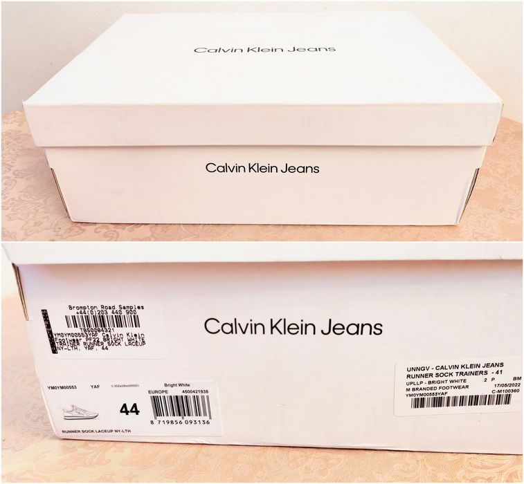 Calvin Klein Jeans Runner Sock Laceup чисто нов маратонки 44 номер 28с