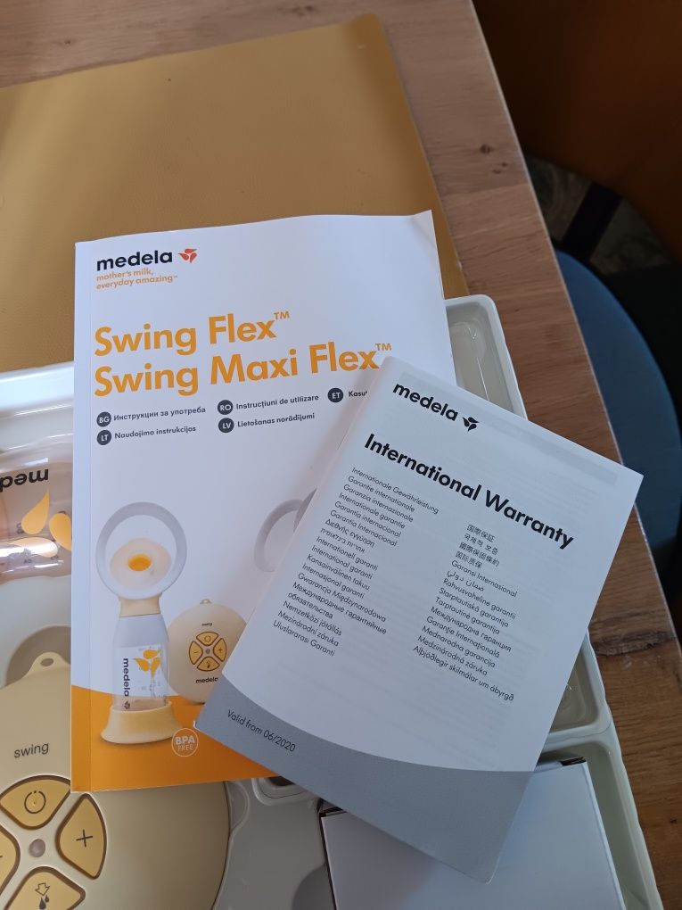Помпа за кърма Medela Swing Flex, Електрическа, Двуфазна