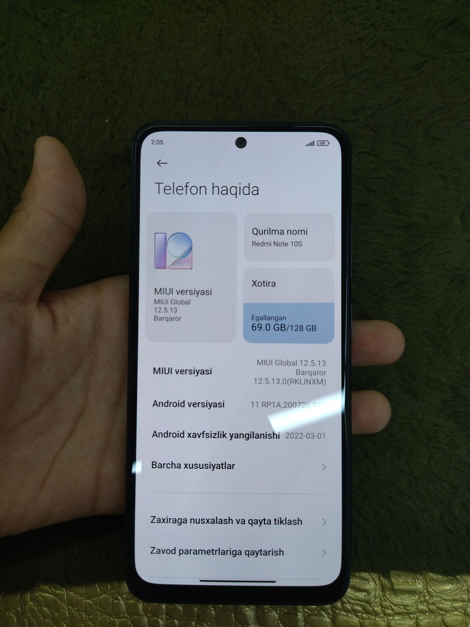 Redmi Note 10 S qoʻshimcha 120w zaryadchik 2 ta chexol